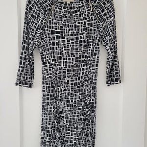 Black White print Banana Republic Dress Size Small